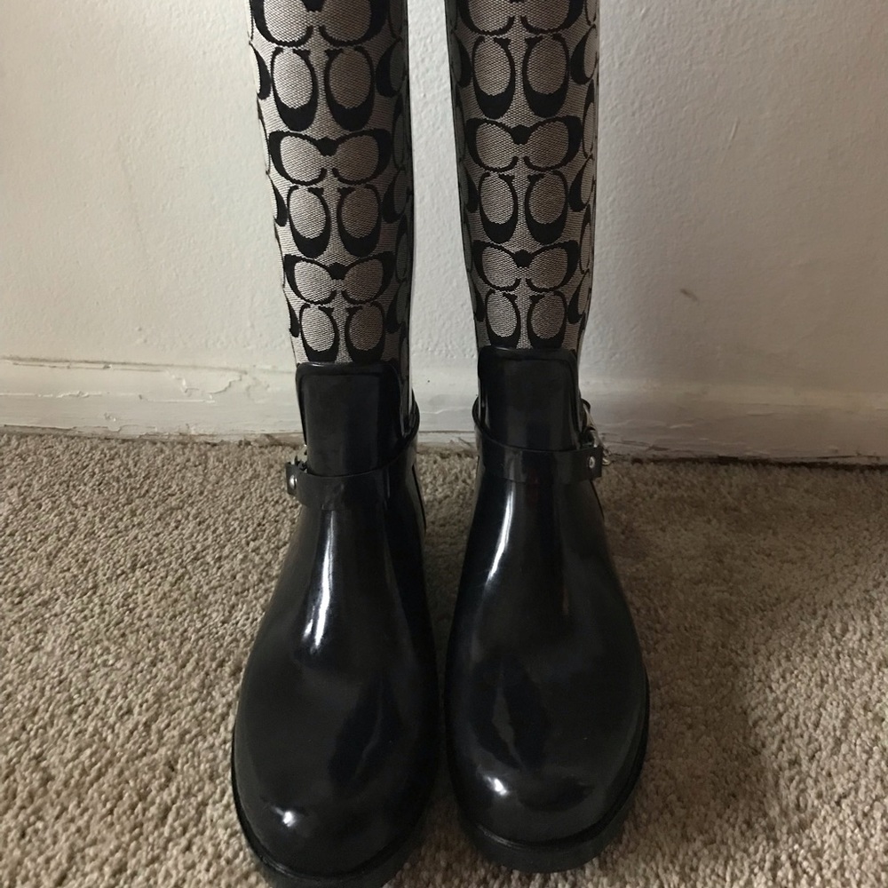 Coach rain boots